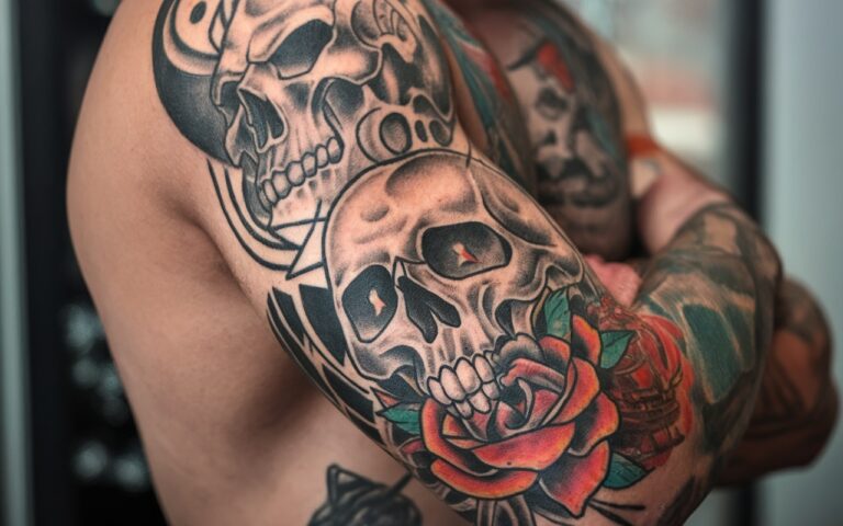 15 Unique Skull Tattoos