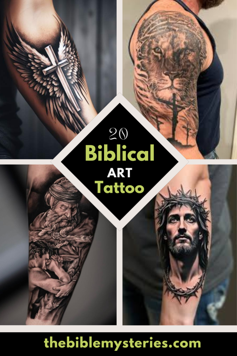 20 Biblical Art Tattoos – Meaningful Designs Inspired by Scripture