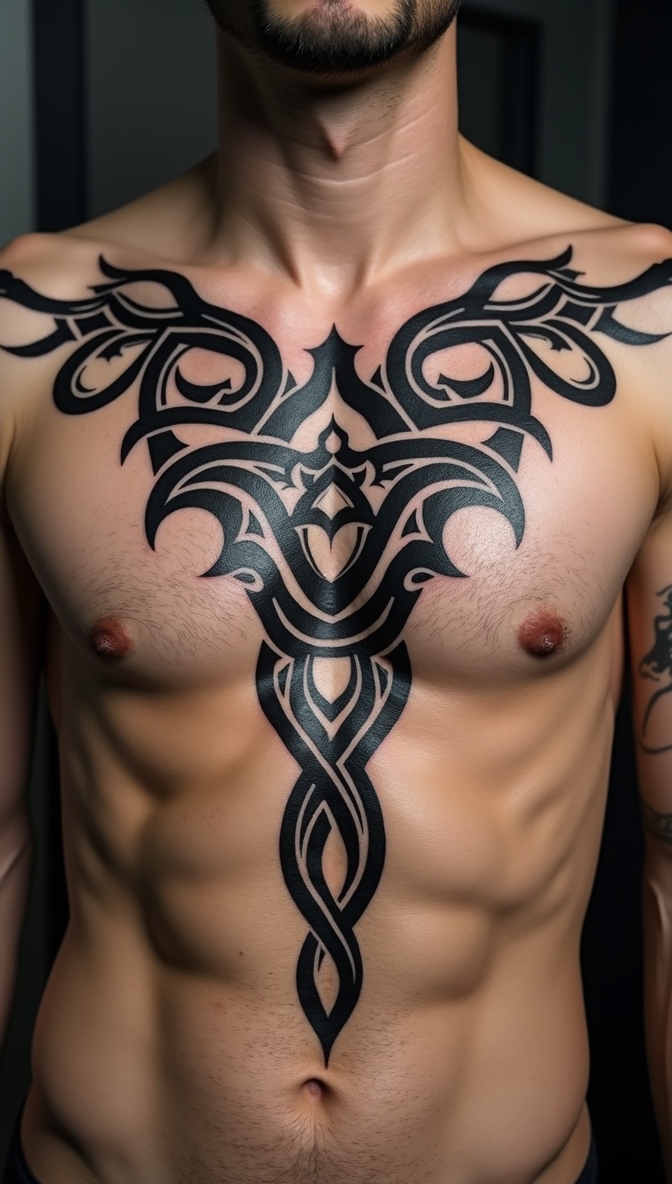 15 Bold Chest Tattoos for Men: Strength, Style & Unique Designs