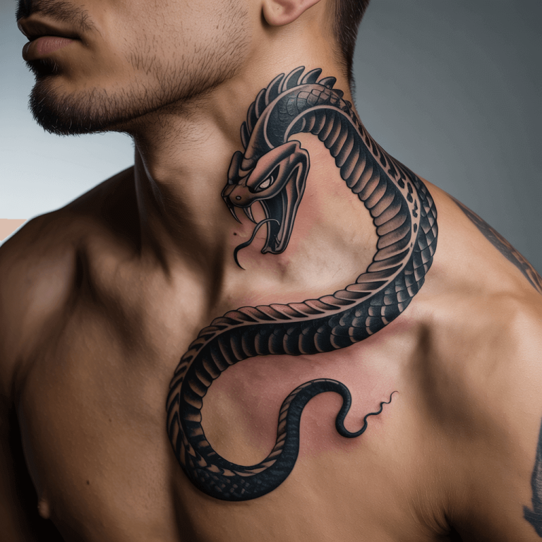 15 Unique Chest and Neck Tattoos Men Ideas with Modern Vibe