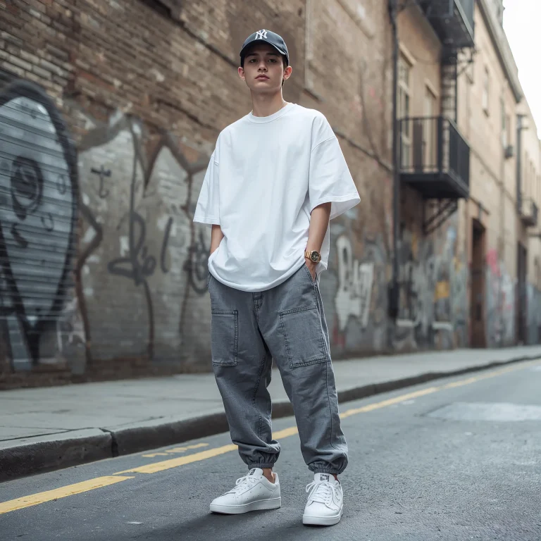 15 Edgy Grey Baggy Jeans Outfit Ideas for Bold Looks
