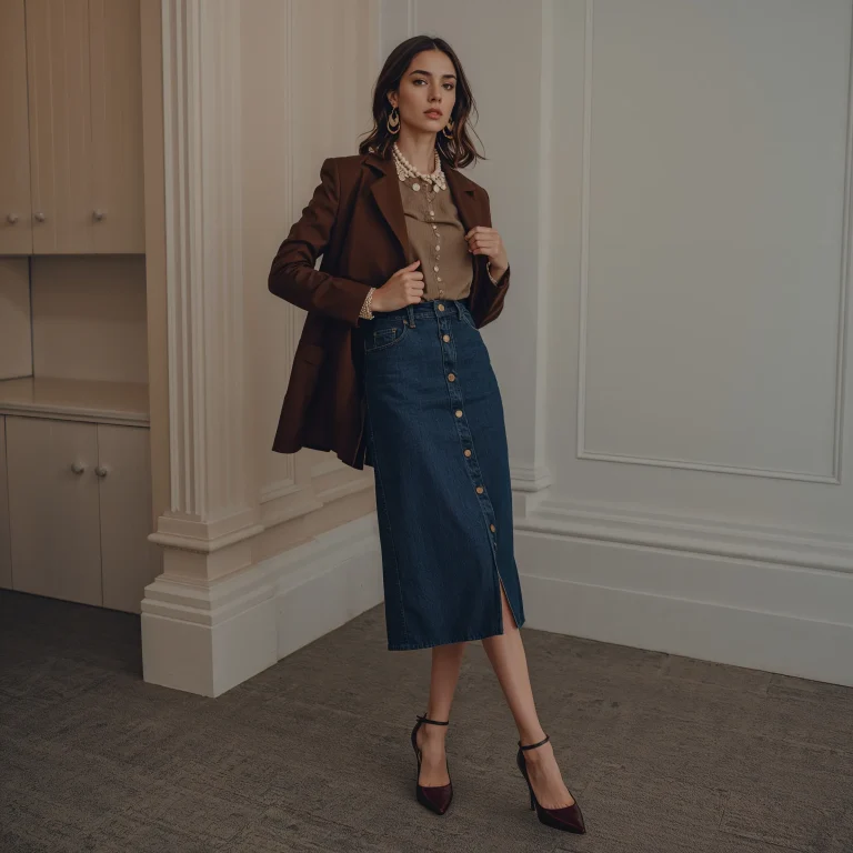 15 Effortless Denim Skirt Outfit Ideas You’ll Love