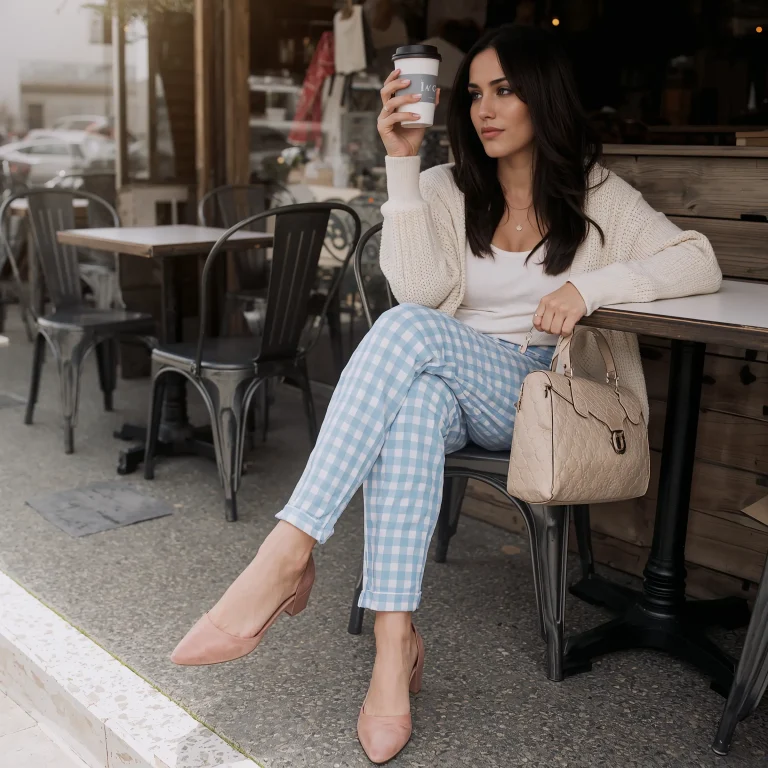 15 Modern Gingham Pants Outfits Ideas to Upgrade Your Style