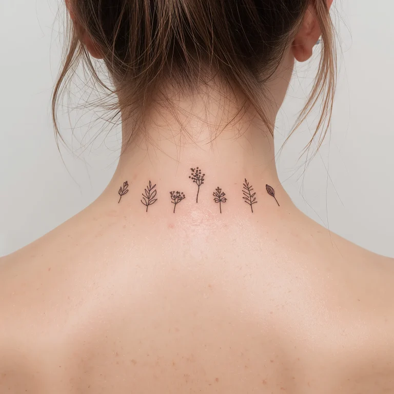 15 Gorgeous Back of Neck Tattoos for Women and Trendy Ideas