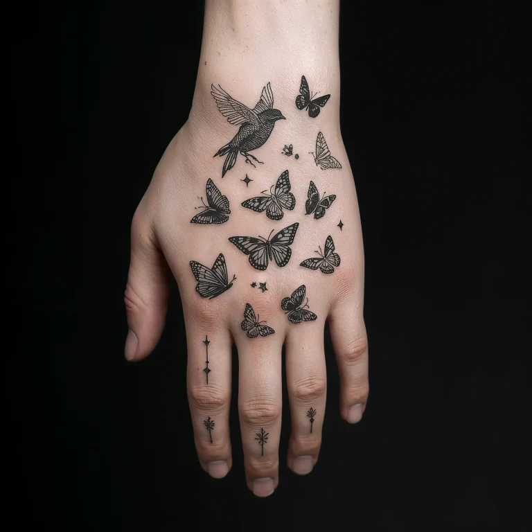 15 Gorgeous Palm Tattoos Ideas and Tiny Inspirations