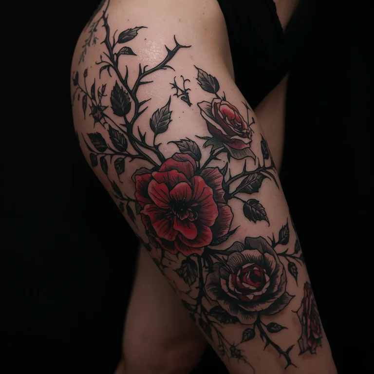 15 Amazing Gothic Leg Tattoos Ideas and Eye-Catching Designs
