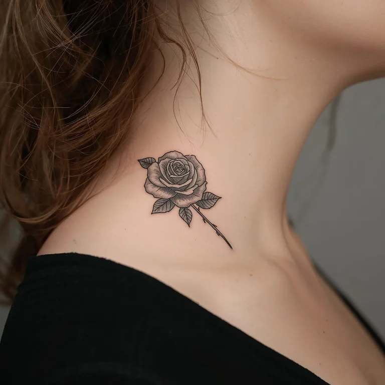 15 Beautiful Neck Tattoos Women Ideas and Unique Styles