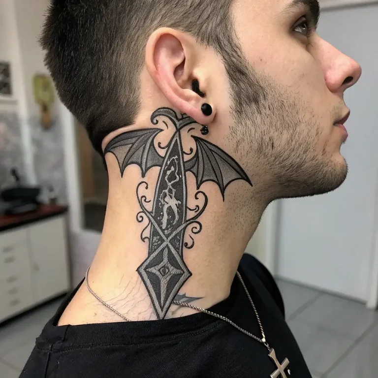 15 Perfect Side Neck Tattoos for Men and Unique Style Ideas